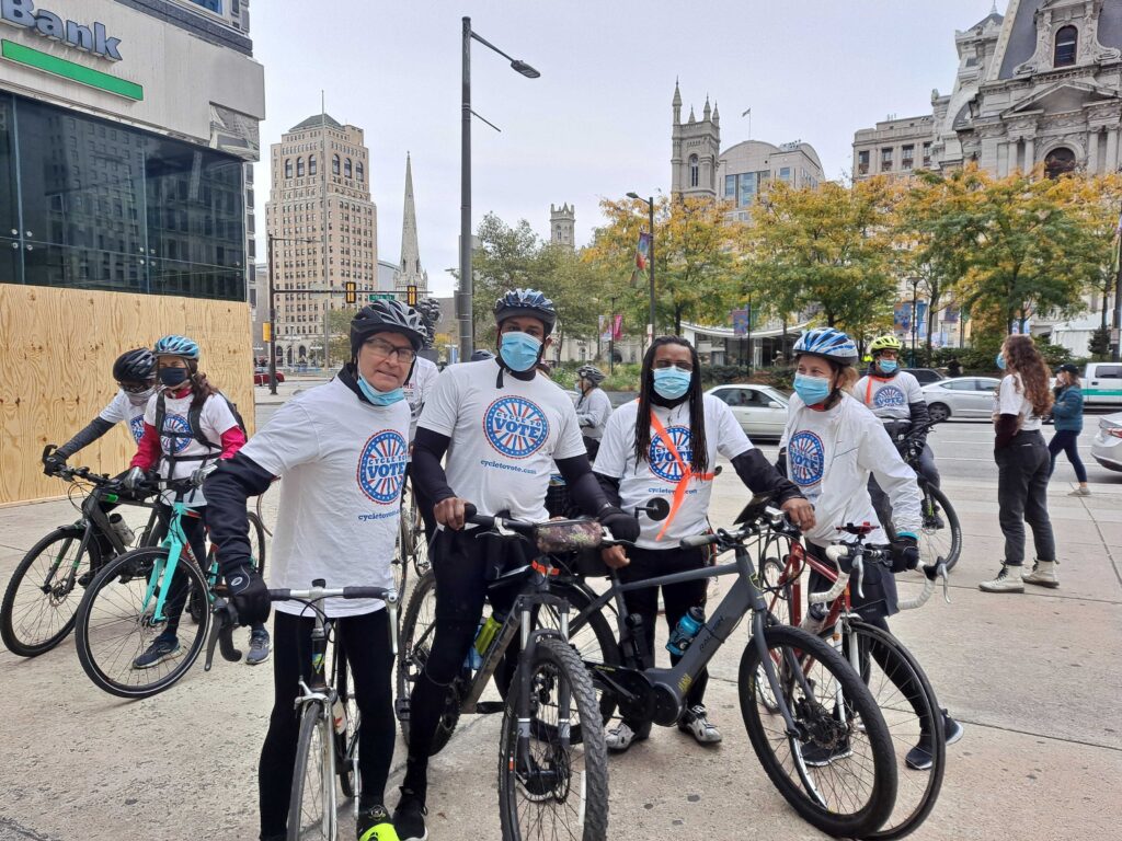 cycle_to_vote_GOTV_XC_110120_02 Volunteers from