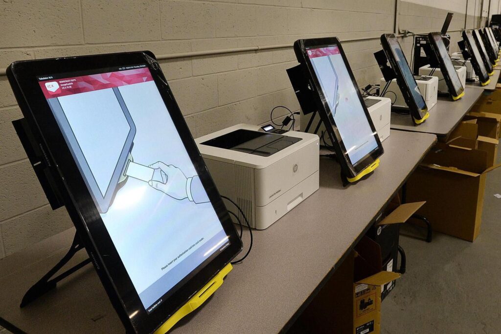 dominion_voting_machines_spotlight_PA_113020 Dominion Voting Systems in Erie County, Pa.