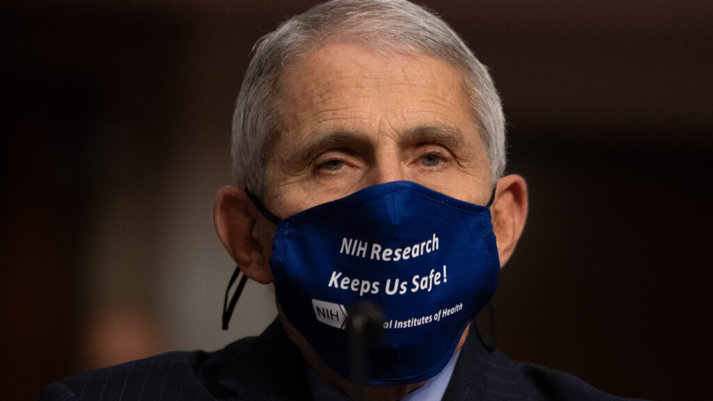 Dr. Anthony Fauci, director of the National Institute of Allergy and Infectious Diseases at NIH, is pictured on Capitol Hill on Sept. 23. Fauci tells NPR it’s “OK to celebrate” the vaccine news. Dr. Anthony Fauci, director of the National Institute of Allergy and Infectious Diseases at NIH, is pictured on Capitol Hill on Sept. 23. Fauci tells NPR it's