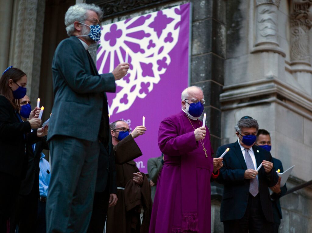 In a decision released late Wednesday, the Supreme Court said New York’s attendance limit at houses of worship violates the First Amendment. In a decision released late Wednesday, the Supreme Court said New York's attendance limit at houses of worship violates the First Amendment. (Kena Betancur/AFP via Getty Images)