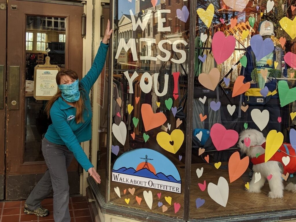 Tina Miller, owner of Walkabout Outfitter, says the pandemic has been the most difficult period of her entire life. At one point, business was down 90%. Tina Miller, owner of Walkabout Outfitter, says the pandemic has been the most difficult period of her entire life. At one point, business was down 90%. (Tina Miller)