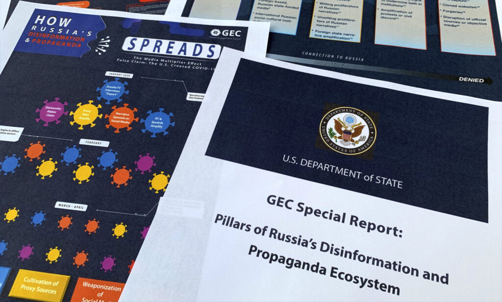 Russian Disinformation Pages from the U.S. State Department's Global Engagement Center report
