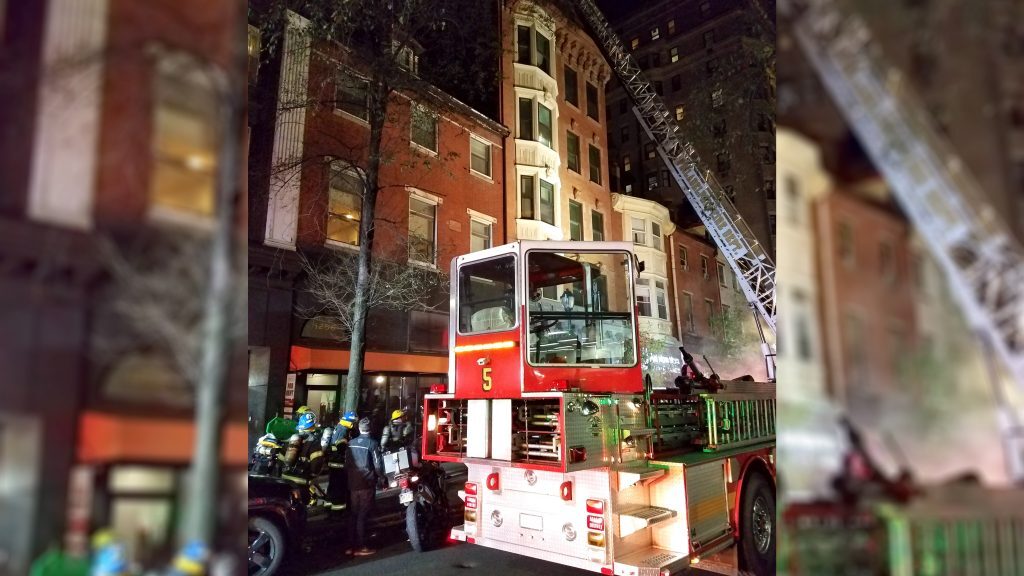 quarantinesite-rodewayinn-fire-1024×576 Firefighters were able to bring the Nov. 19 fire at 1208 Walnut St. under control. (Twitter/@PhilaFireDept)