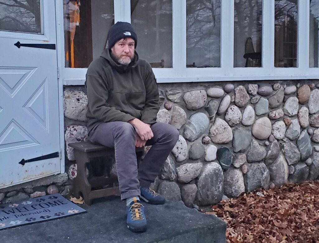 Todd Anderson is a single dad raising four children in Mackinaw City, Mich. “I’m pretty honest and open with them,” he says. “They know we’re in a spot right now.” Todd Anderson is a single dad raising four children in Mackinaw City, Mich.