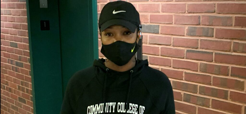Quairah Tucker of Upper Darby, Delaware County, voted by provisional ballot on Nov. 3 -- and then had her ballot challenged by the Trump campaign as it sought to invalidate some ballots in Pennsylvania. The campaign ultimately withdrew its challenge to her ballot. (Emily Previti / WITF)