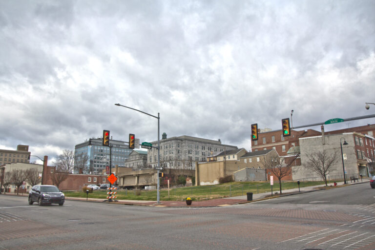 Dekalb and Main streets in Norristown, Pennsylvania. (Kimberly Paynter/WHYY)