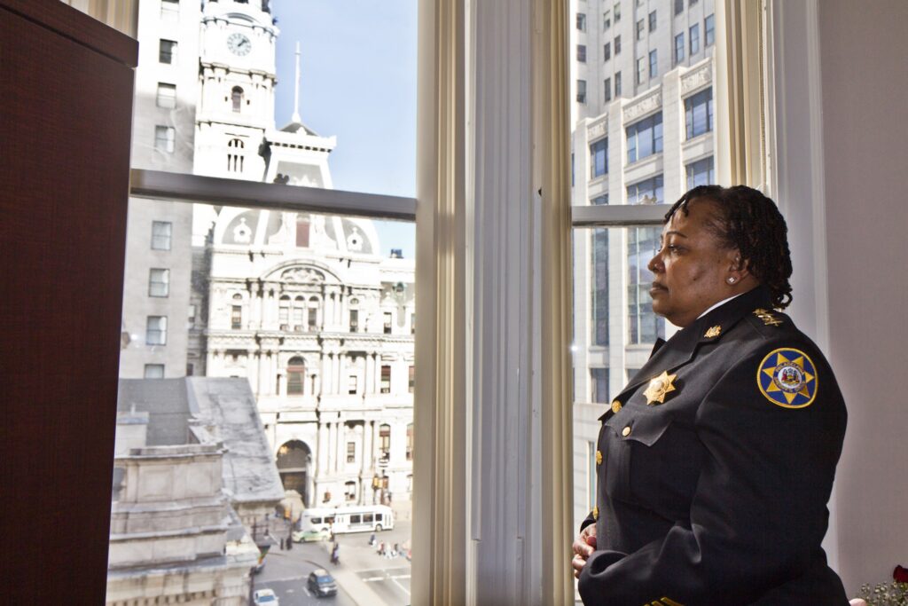 2020 2 3 k paynter rochelle bilal sheriff_-2.jpg Rochelle Bilal looks out a window
