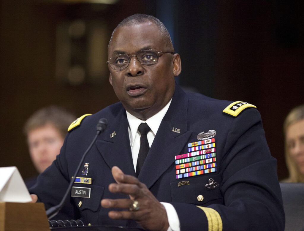 Lloyd Austin III In this Sept. 16, 2015, photo, U.S. Central Command Commander Gen. Lloyd Austin III, testifies on Capitol Hill in Washington. Biden will nominate retired four-star Army general Lloyd J. Austin to be secretary of defense. That's according to three people familiar with the decision who spoke on condition of anonymity because the selection hadn't been formally announced. (AP Photo/Pablo Martinez Monsivais, File)