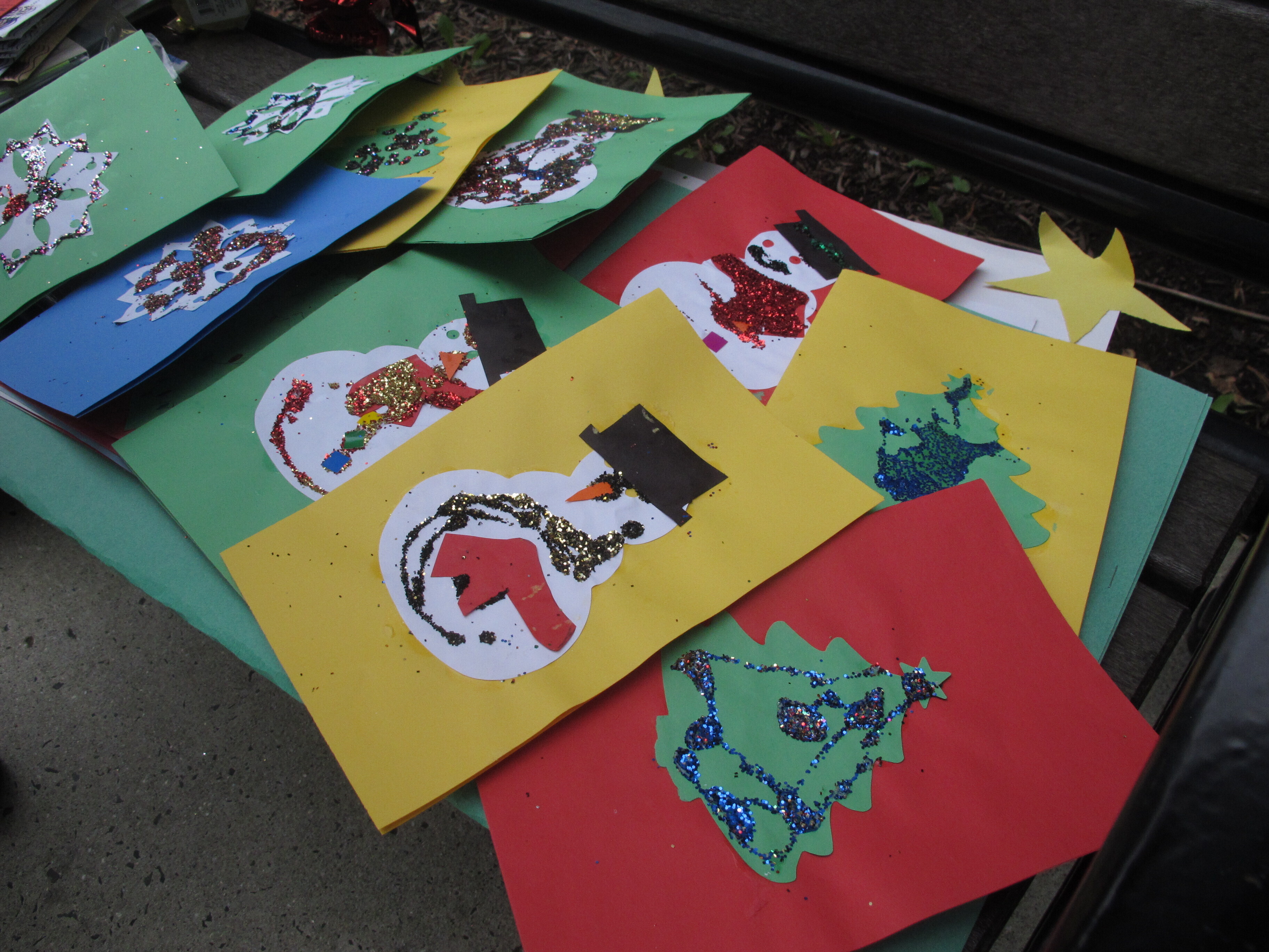 Some of the nearly 1,000 holiday cards sent to Shore Medical Center in Somers Point, N.J. by community members