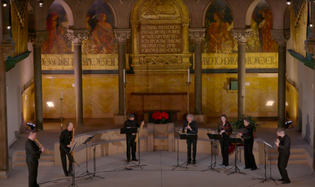 Screen Shot 2020-12-29 at 5.22.37 PM Renaissance band Piffaro perform their 17th-century English masque concert in the Episcopal Cathedral in West Philadelphia