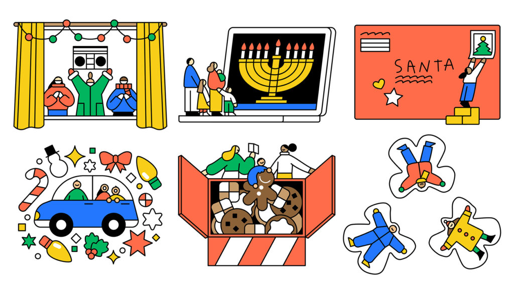 The holiday season is here and with it comes questions on how to celebrate while keeping yourself safe from exposure to the coronavirus. We talked to epidemiologists and health experts about which holiday activities pose the lowest risks and which ones to avoid. An illustration of holiday activities
