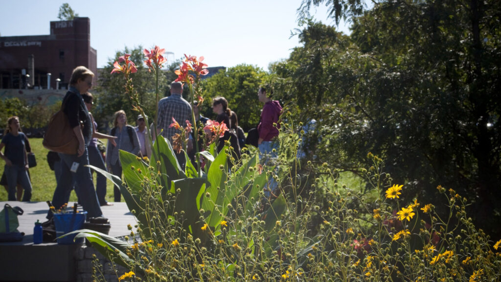 libertylandspark-2001crop Neighbors gather in Liberty Lands Park in 2011.