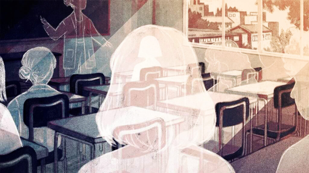 Even with teachers working hard to educate their students virtually during the pandemic, they’re growing increasingly anxious about the ones who aren’t showing up to class at all. Even with teachers working hard to educate their students virtually during the pandemic, they're growing increasingly anxious about the ones who aren't showing up to class at all. (Sarah Gonzales for NPR)