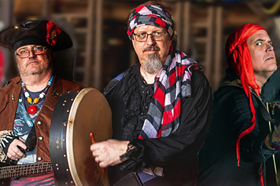 pirates4x6 Ye Olde Durty Rotten Parrots Pirate Band