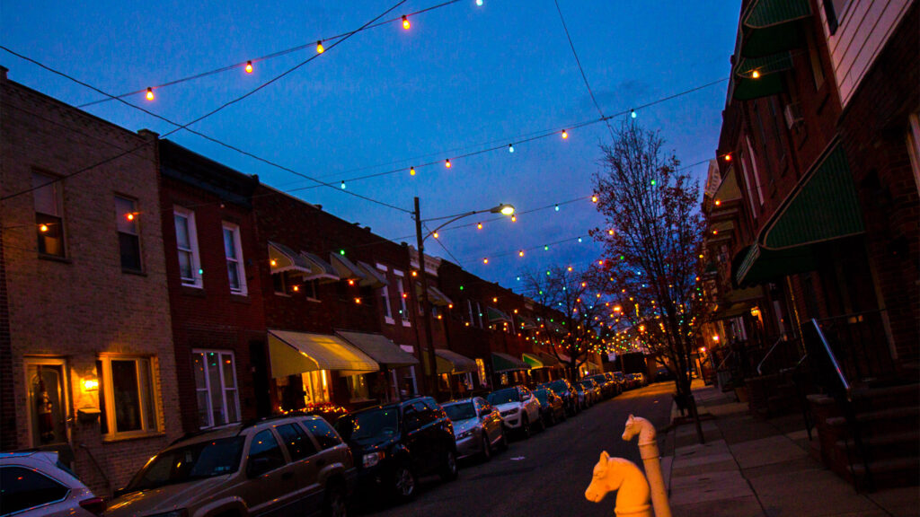 Bouvier Street near Oregon Avenue. (Kimberly Paynter/WHYY)