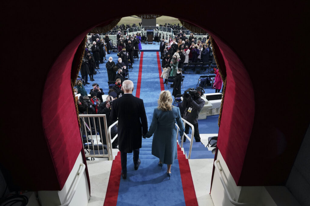 President-elect Joe Biden’s and Dr. Jill Biden arrive his inauguration