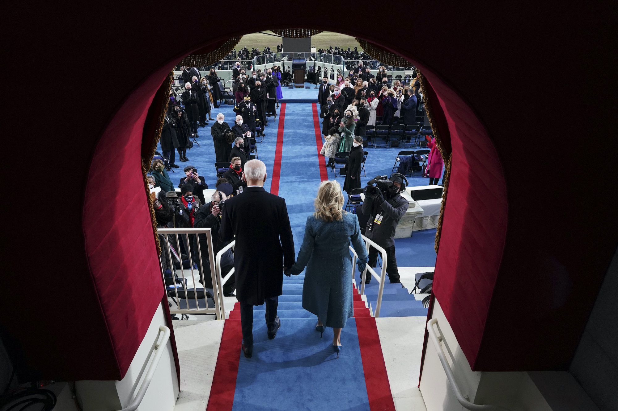 President-elect Joe Biden’s and Dr. Jill Biden arrive his inauguration