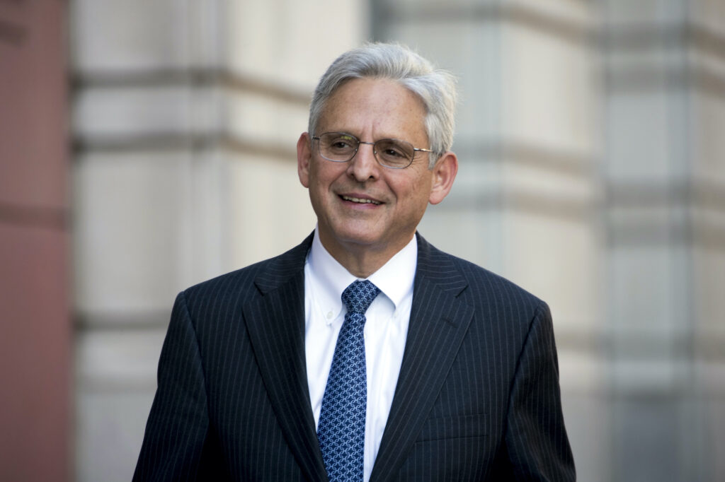 Merrick Garland walks into Federal District Court