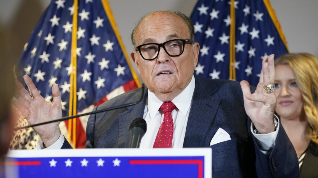 Rudy Giuliani Rudy Giuliani speaks at a press conference