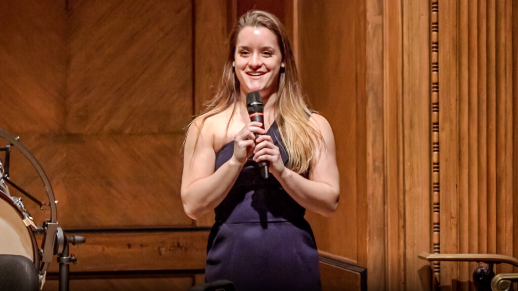 c1509 Composer Aiyana Braun in On Stage at Curtis