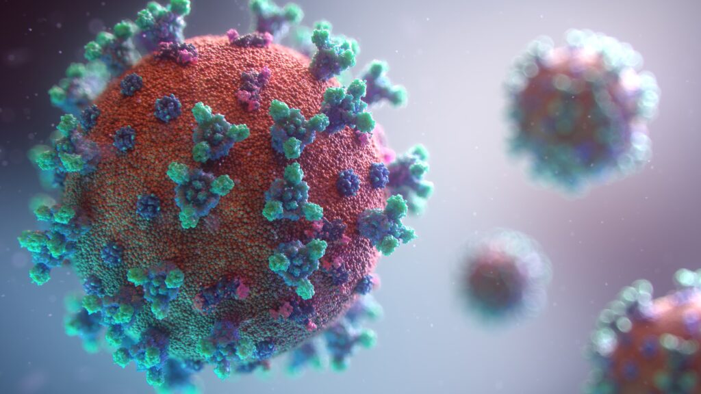 coronavirus_generic_02_unsplash Many coronaviruses in the form of a 3D illustration.