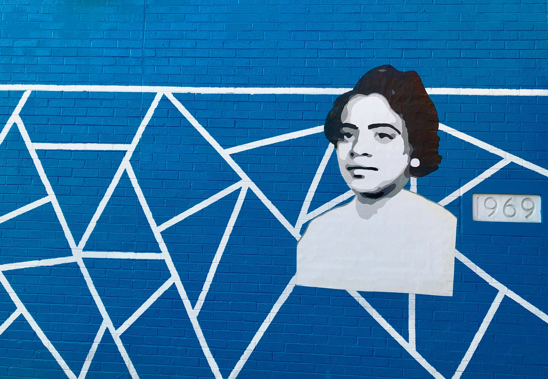 A mural outside Ethel D. Allen School in North Philadelphia.