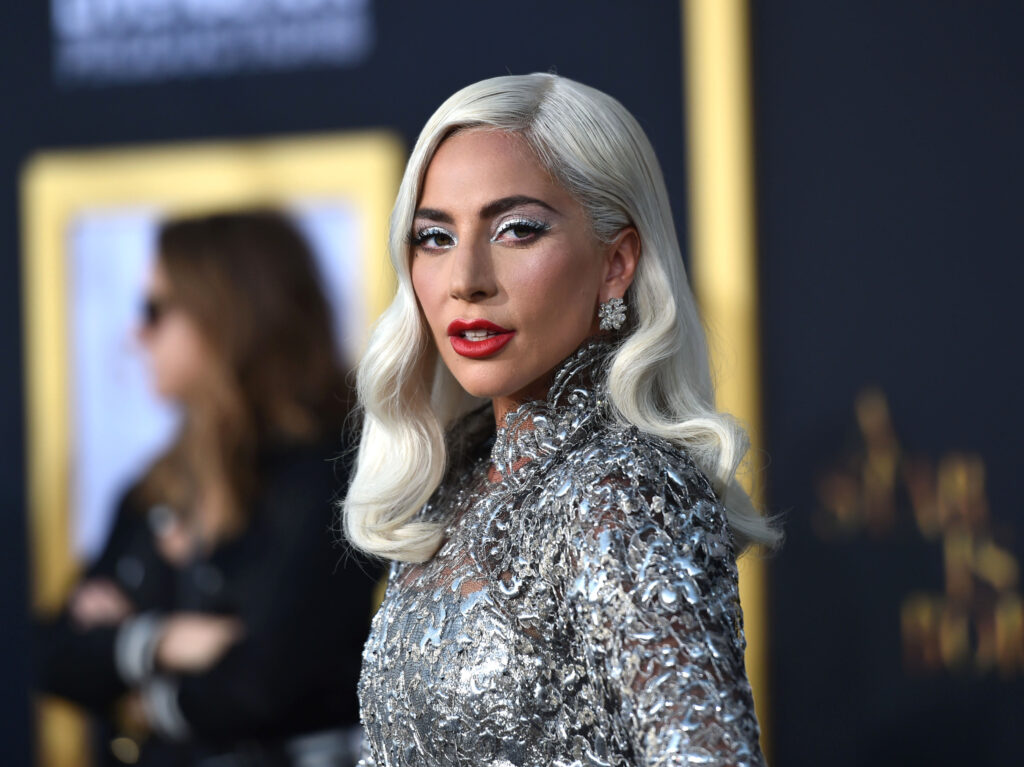 Lady Gaga appears on the red carpet