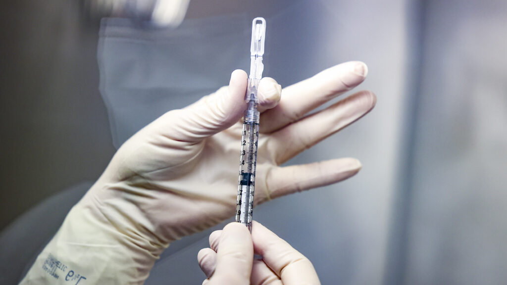 The Johnson & Johnson COVID-19 vaccine, pictured in December, is 66% effective at preventing moderate and severe disease. But Dr. Paul Stoffels of Johnson & Johnson says what matters more is preventing hospitalizations and deaths, which it did completely. The Johnson & Johnson COVID-19 vaccine, pictured in December, is 66% effective at preventing moderate and severe disease. But Dr. Paul Stoffels of Johnson & Johnson says what matters more is preventing hospitalizations and deaths, which it did completely. (Michael Ciaglo/Getty Images)