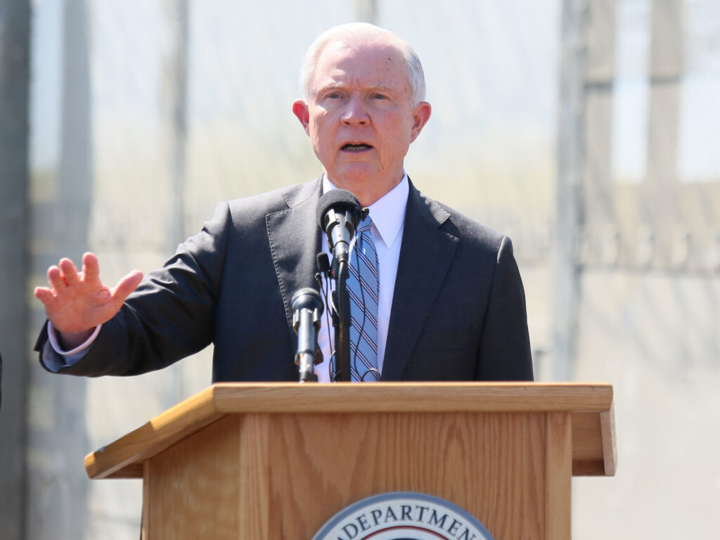Then-Attorney General Jeff Sessions visits California in April 2017. Department of Justice Inspector General Michael Horowitz has released a critical review of Sessions’ 2018 zero tolerance policy on people trying to cross the Southwest border. Then-Attorney General Jeff Sessions visits California in April 2017. Department of Justice Inspector General Michael Horowitz has released a critical review of Sessions' 2018 zero tolerance policy on people trying to cross the Southwest border.
