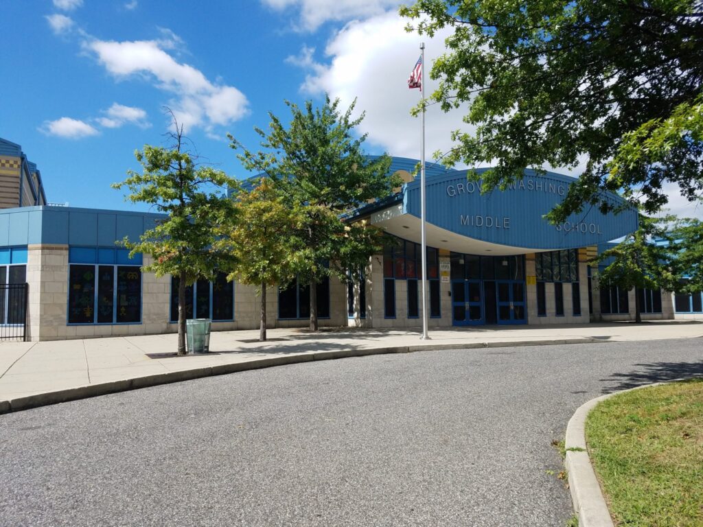 gover_washington_school_013121 The exterior of Grover Washington Jr. Middle School in Olney.