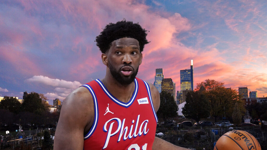 Joel Embiid Philadelphia 76ers center Joel Embiid, the crown jewel of The Process. (Embiid: AP Photo/Carlos Osorio/Skyline: Mark Henninger/Imagic Digital)