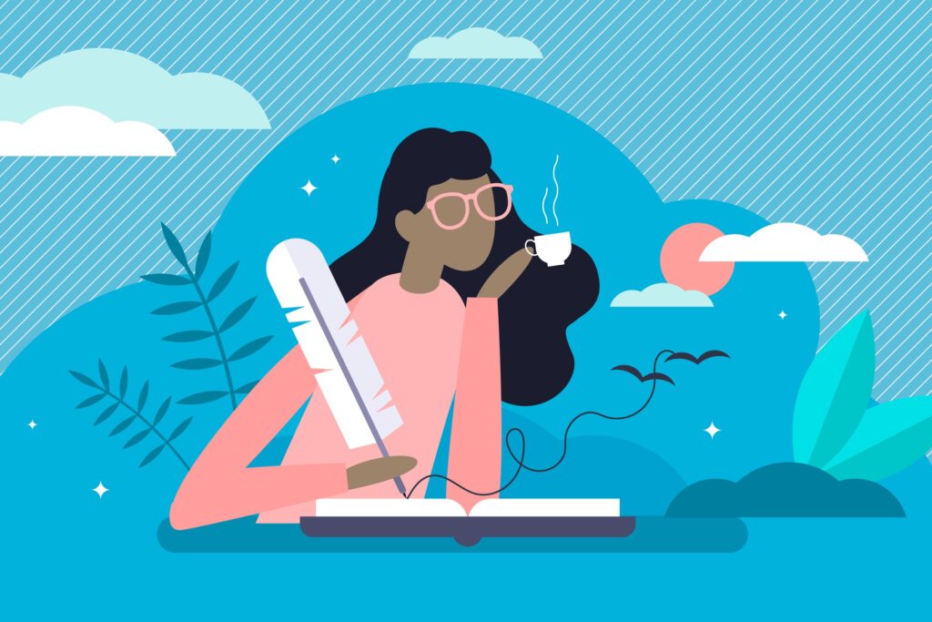 Journaling is a lifelong process — whether it’s daily, yearly or every decade — it's a way to check in with yourself and say, “How am I doing right now?” (VectorMine / Big Stock Photo)