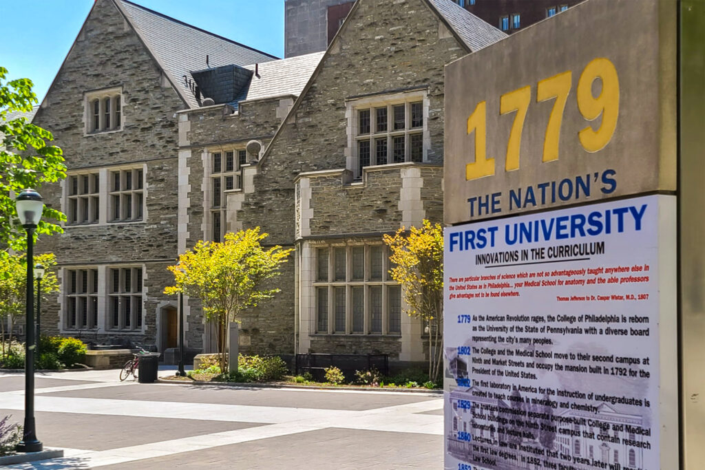 universityofpennsylvania-upennsing The University of Pennsylvania campus in West Philadelphia.