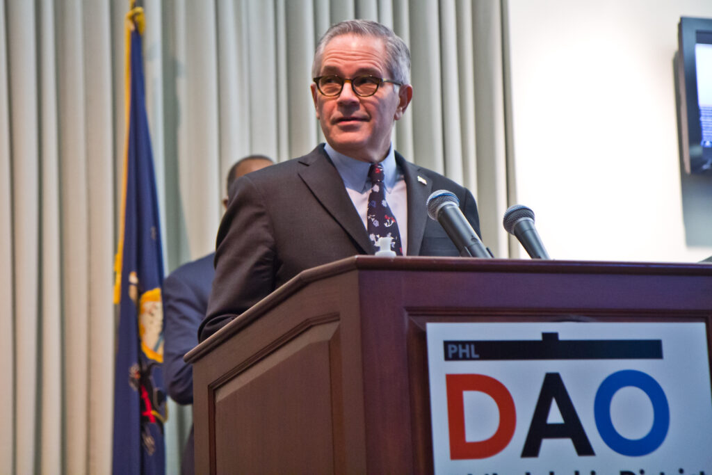 2021 02 08 k paynter juvenile justice reforms panel-2 Philadelphia District Attorney Larry Krasner addresses the media