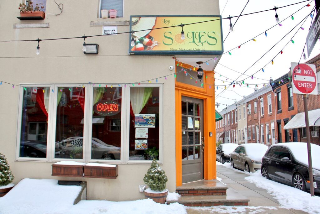 2021 02 19-e lee-philadelphia los cuatro soles-mexican restaurant Los Cuatro Soles restaurant in South Philadelphia. (Emma Lee/WHYY)