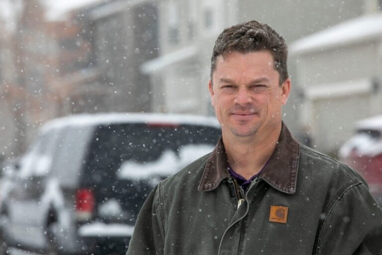 Lyle Darrah outside his home in Mead, Tuesday, Jan. 26, 2021.