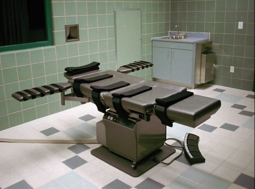 FEDERAL DEATH CHAMBER The interior of the execution chamber in the U.S. Penitentiary in Terre Haute, Ind.