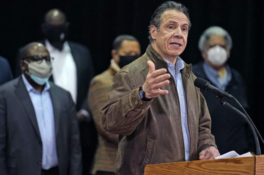 Cuomo Sexual Harassment New York Gov. Andrew Cuomo speaks during a press conference