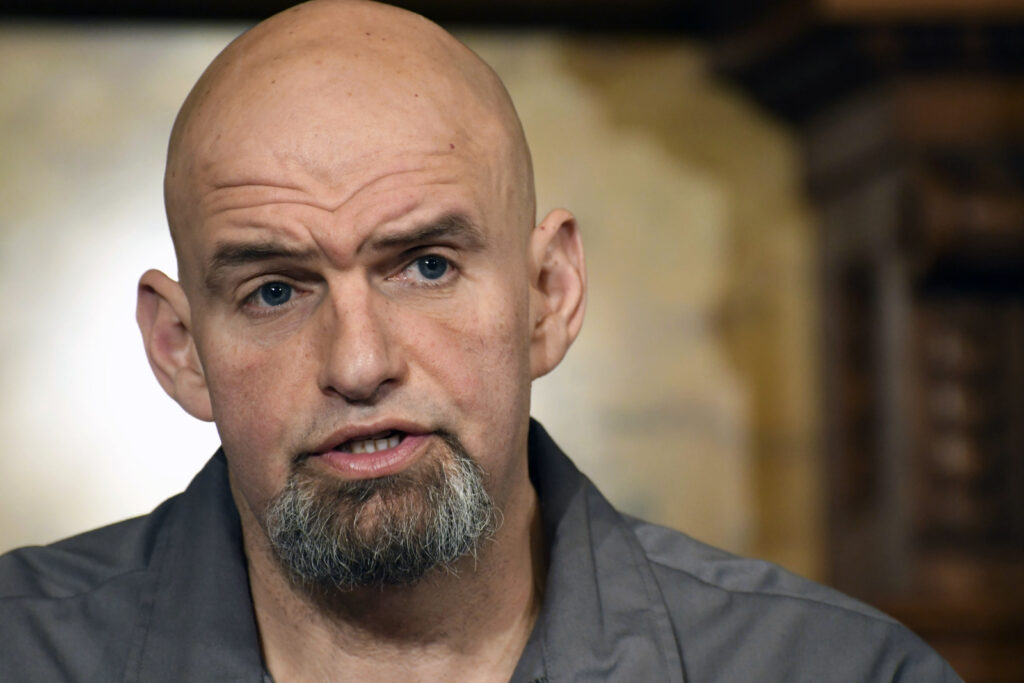 John Fetterman Pennsylvania Lt. Gov. John Fetterman speaks at a news conference