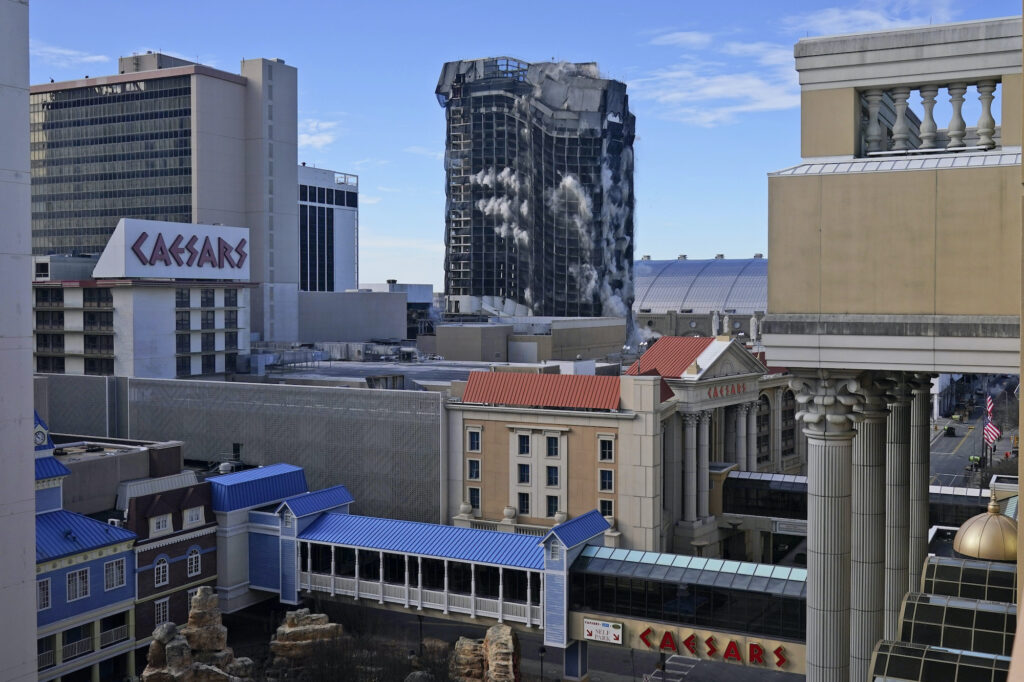 APTOPIX Ex Trump Casino Implosion The former Trump Plaza casino is imploded