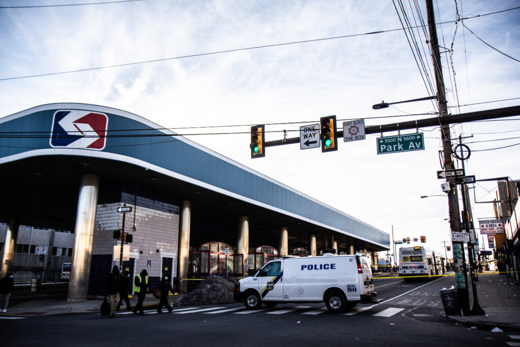 IMG_5201 Eight people were shot on Feb. 17 at the Olney Transportation Center in Philadelphia. (Kimberly Paynter/WHYY)
