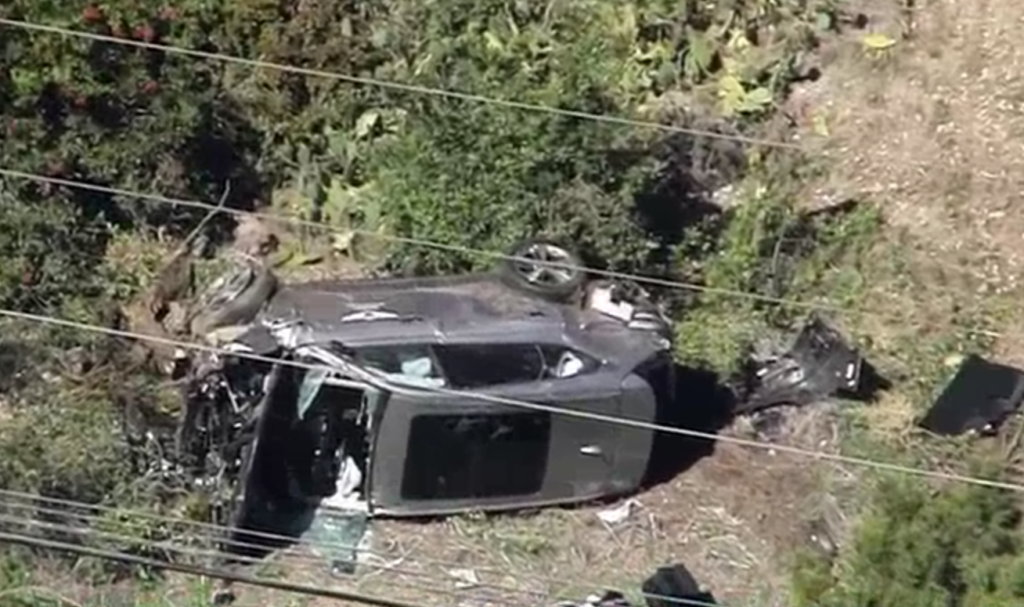 Screen Shot 2021-02-23 at 3.05.11 PM Tiger Woods was injured Tuesday in a vehicle rollover in Los Angeles County, authorities said. (NBC10)