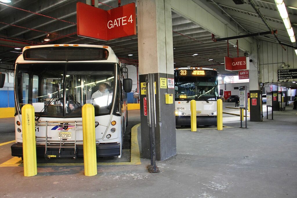 camden_infrastructure_EL_021721_01 NJ Transit buses dock at Walter Rand Transportation Center in Camden