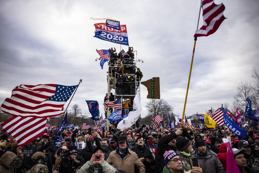 Trump Supporters Hold “Stop The Steal” Rally In DC Amid Ratification Of Presidential Election Pro-Trump supporters storm the U.S. Capitol