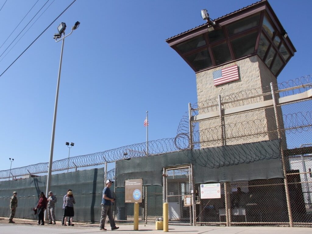 The detention center at Naval Station Guantanamo Bay, Cuba, 2017. President Biden hopes to close the prison before the end of his term. GUANTANAMO Bay