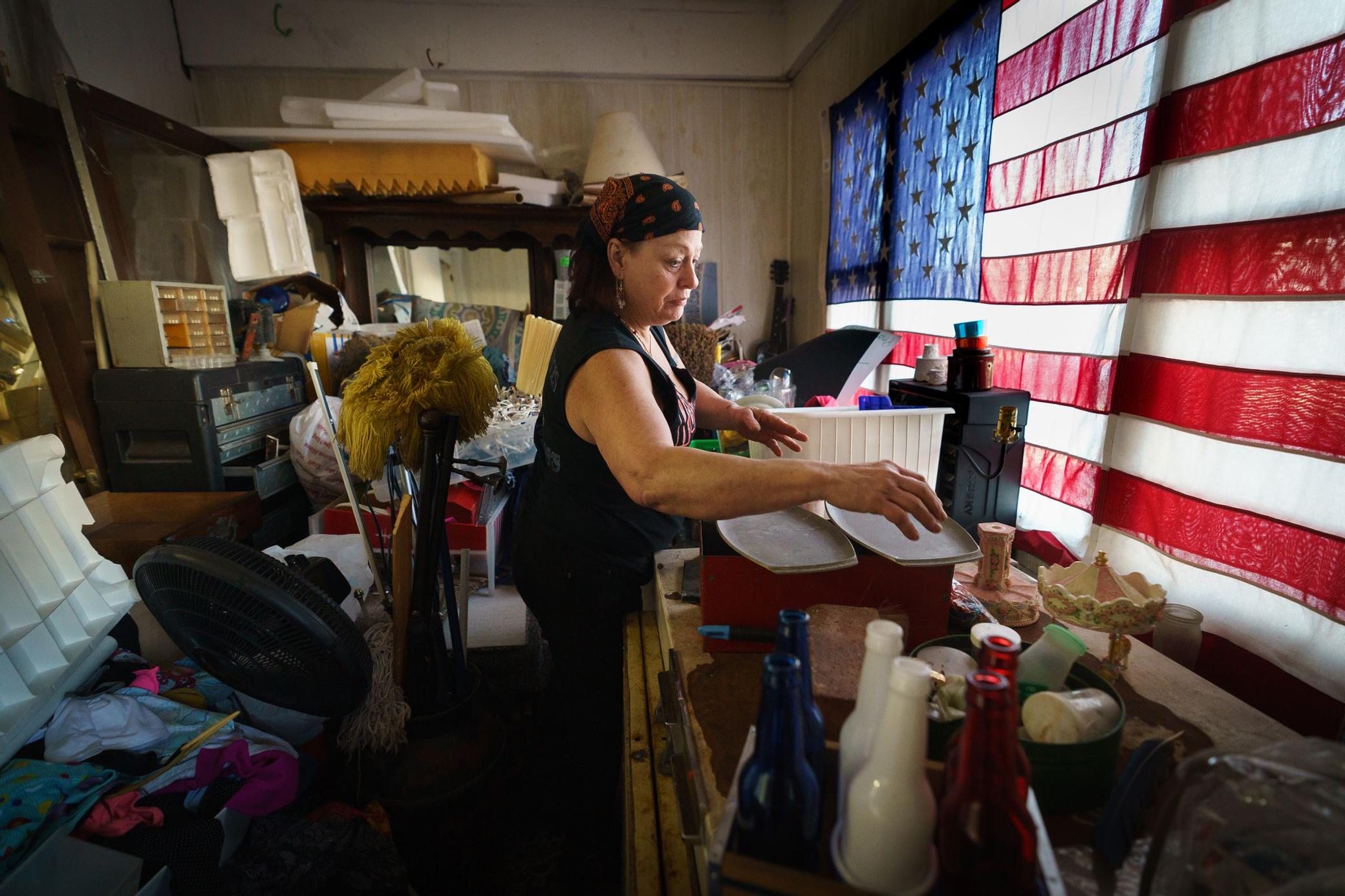 Sandra Huffman, shown here at her home in East Greenville, Pa.
