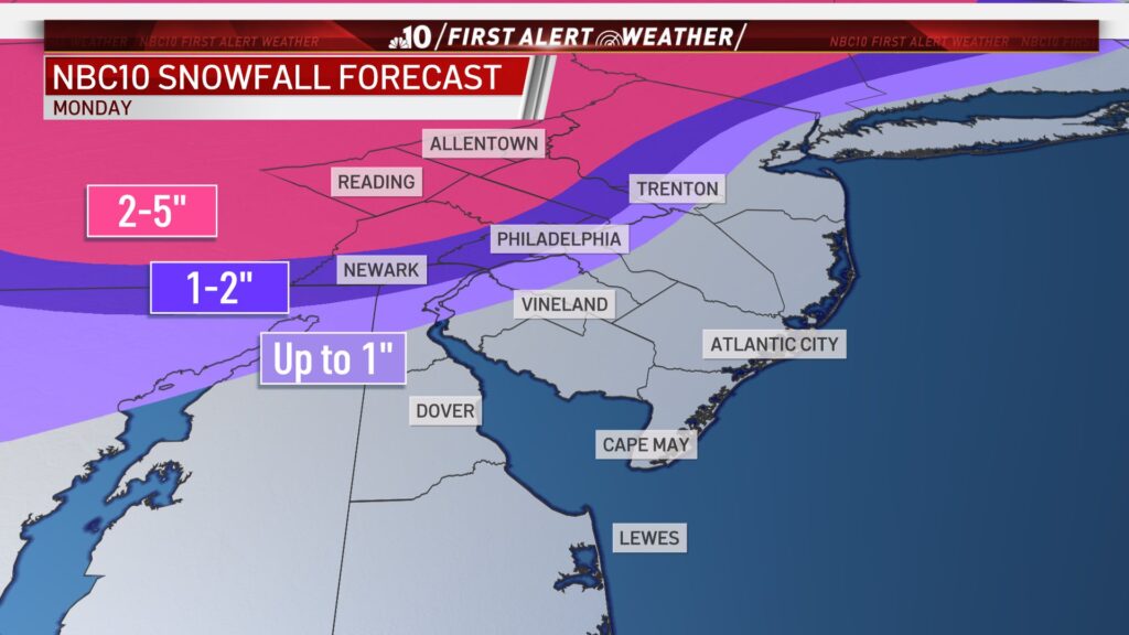 wx_snow_totals_022221 A map illustrates expected snowfall totals in the Philly region