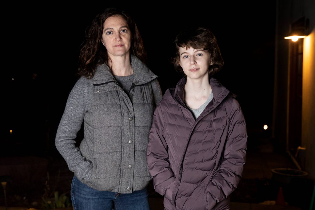 2021-03-09-r-wisniewski-Kadi-Schwinghammer-Ava-Schwinghammer-keystone-crossroads-penn-ridge-school-district-political-divide-perkasie-pa-1 Kadi Schwinghammer (left) poses for a photo with her daughter Ava