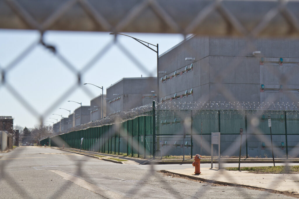 2021 03 2 k paynter curran-fromhold correctional facility-4 The exterior of Curran-Fromhold Correctional Facility as seen through a fence