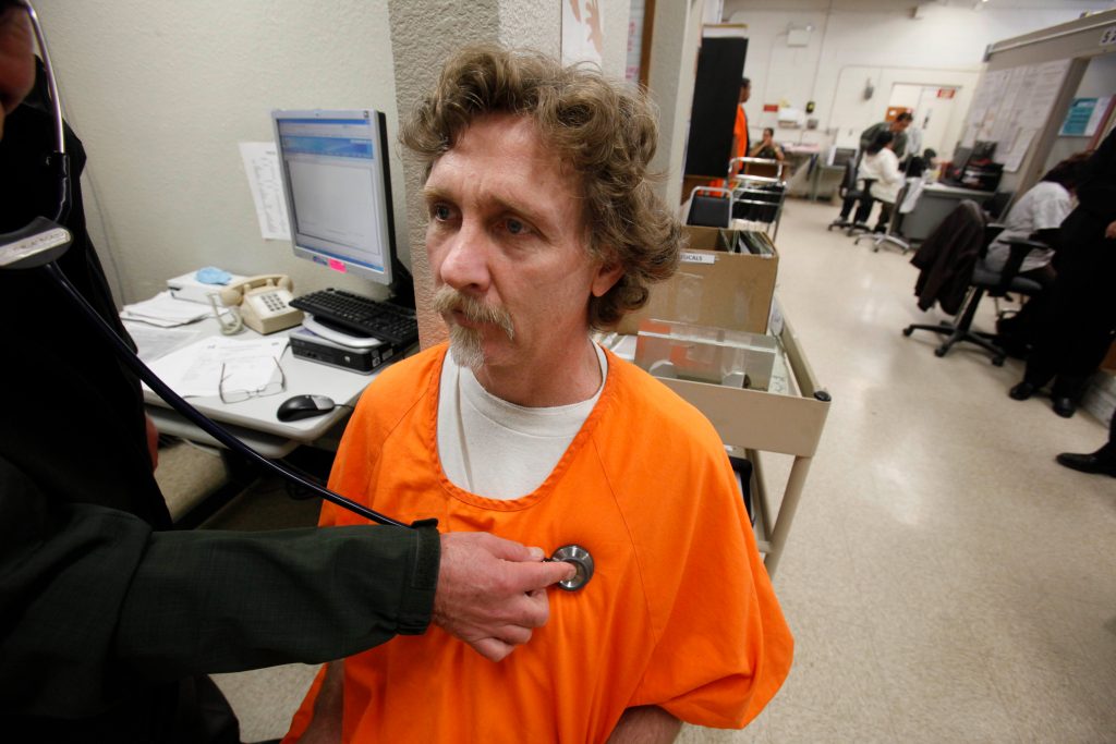 California Prisons Prison inmate is examined by a doctor